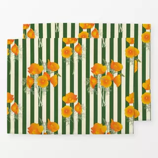 Tischset Flower Stripe