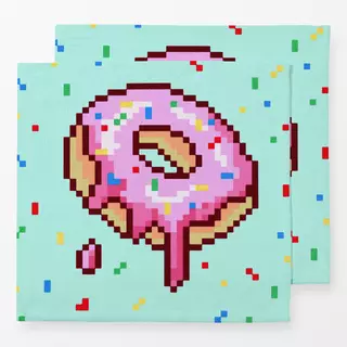 Servietten Pixel Donut