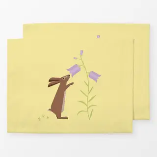 Tischset Ostern Hase Glockenblume