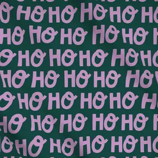 Meterware Ho Ho Ho grün flieder