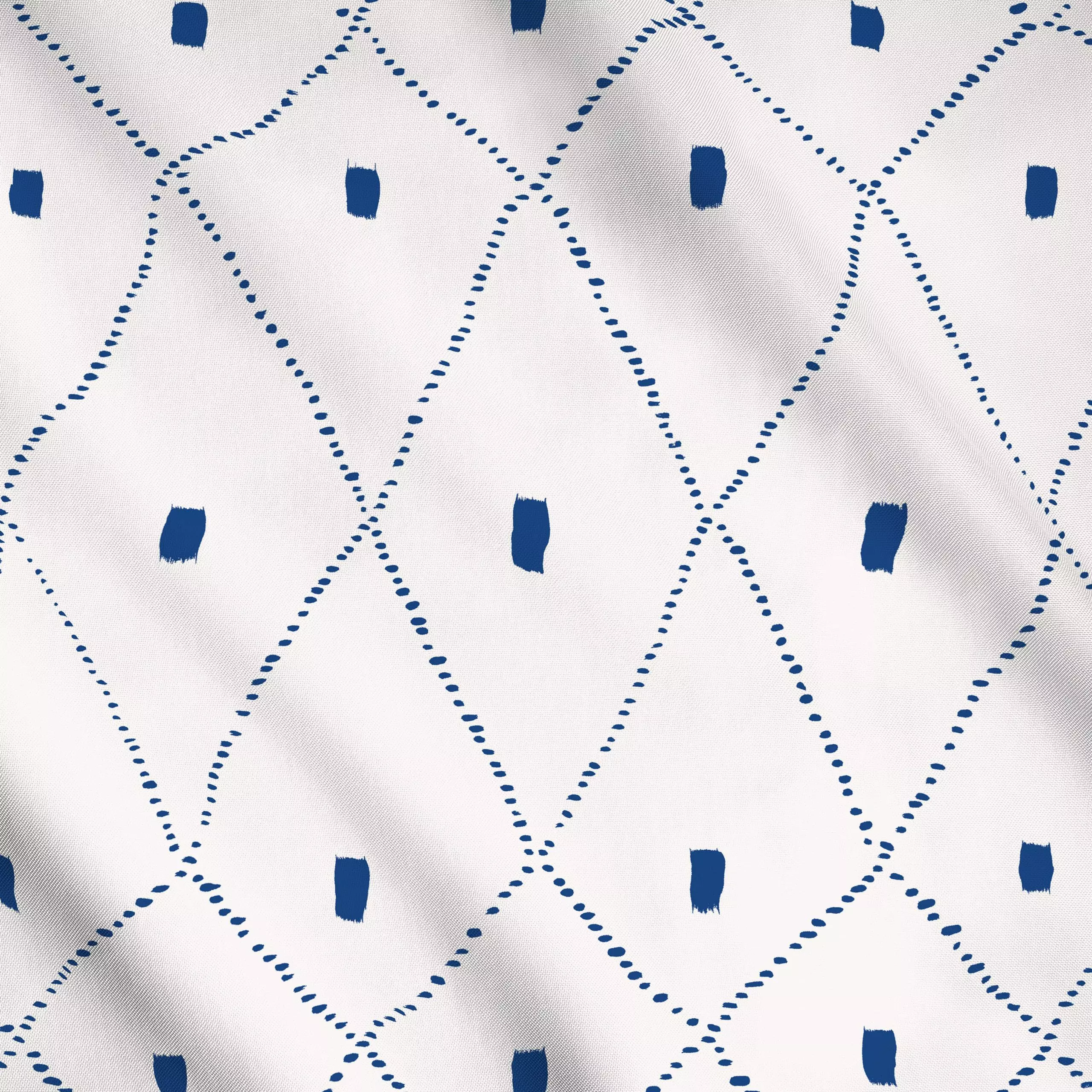 Meterware Rombos oceano, gemustert, Sommer, von Julia Schumacher