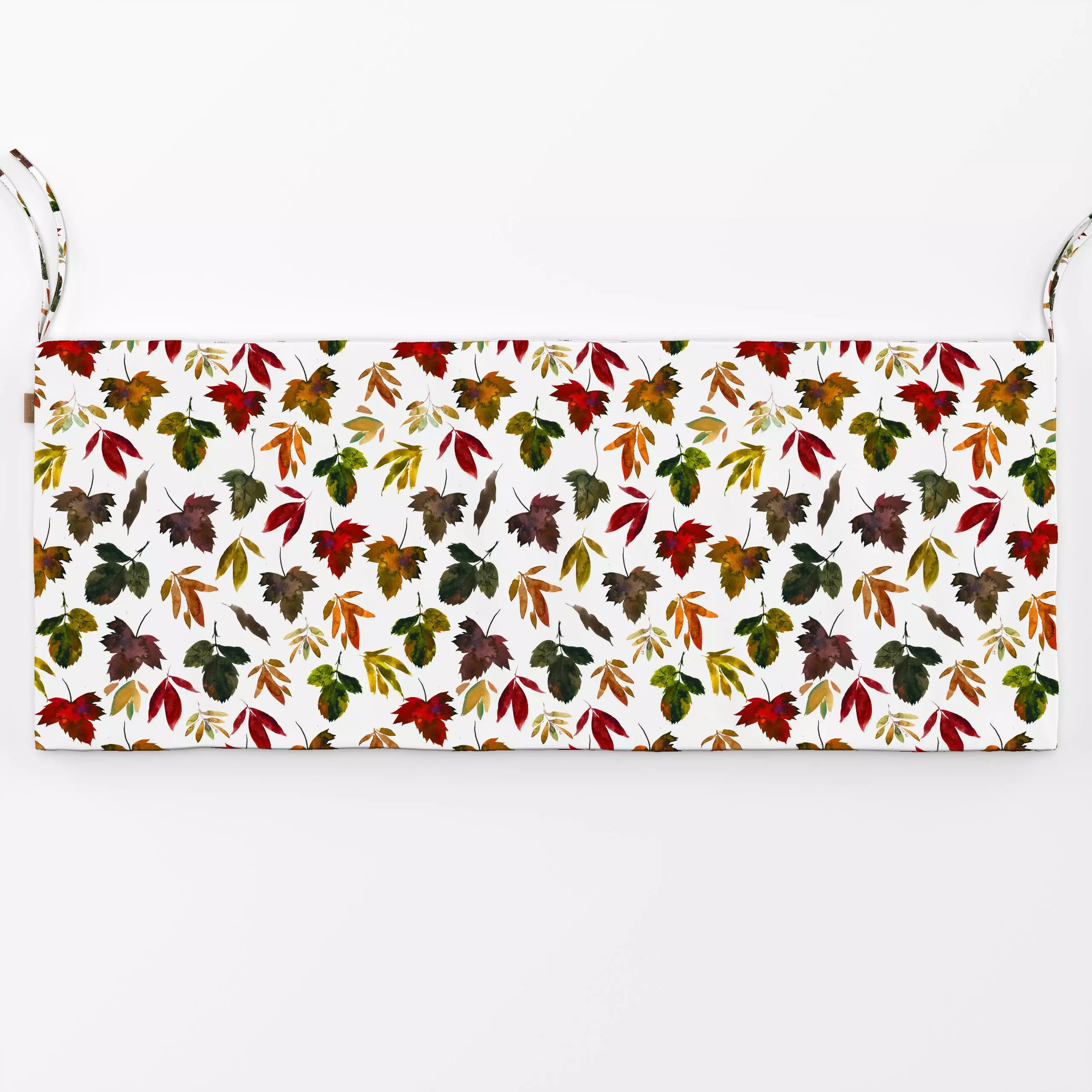 Bankauflage Blätterfall - Blumen & Florales, Herbst - von „Uta Naumann"; boho, Muster, Natur, Blatt, Blätter, Botanisch, flo...