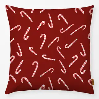 Kissen Sophies Zuckerstangen rot