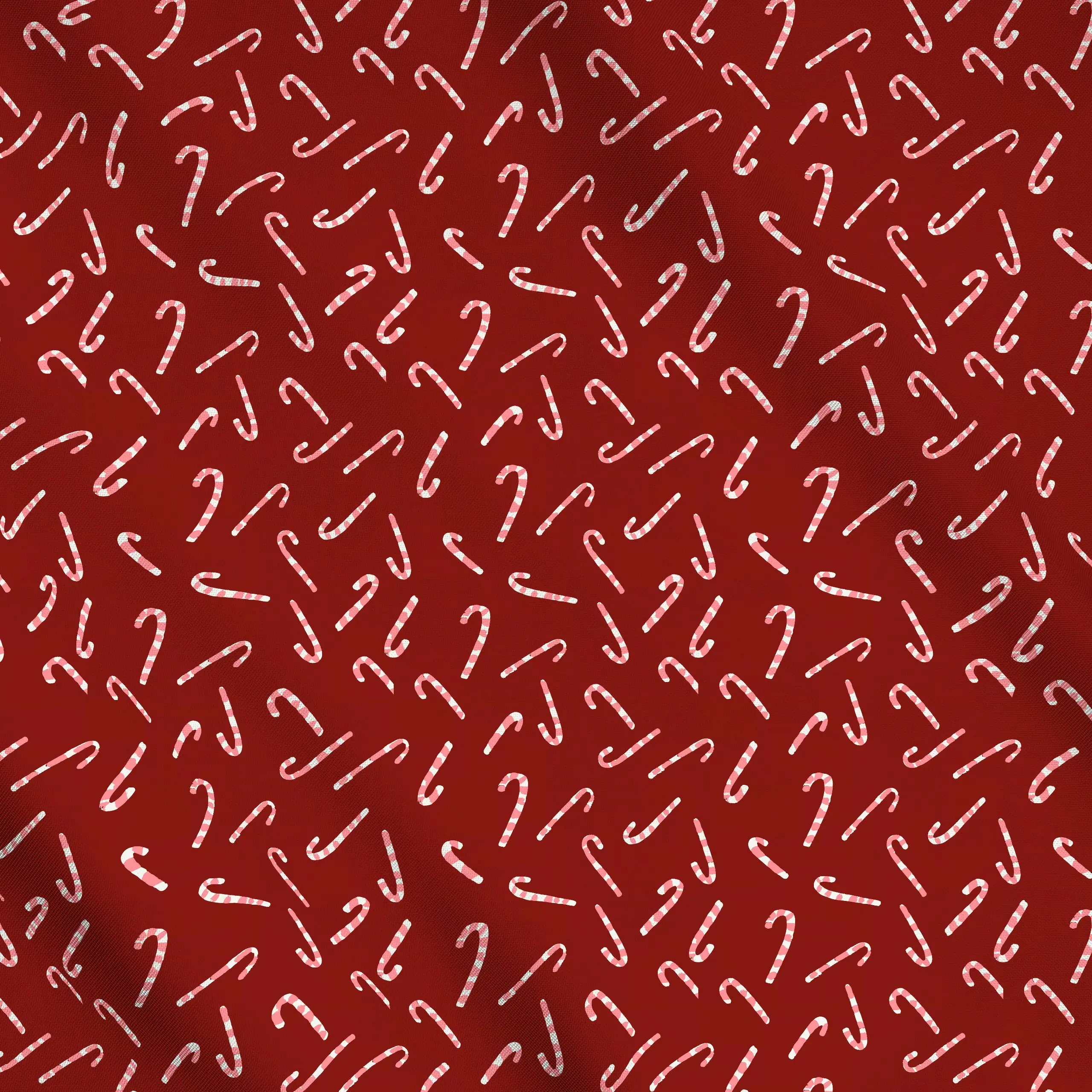 Meterware Sophies Zuckerstangen rot - Sprüche & Schriftzüge, Weihnachten, Winter - von „Katrin Graff"; Muster, Kinder, moder...