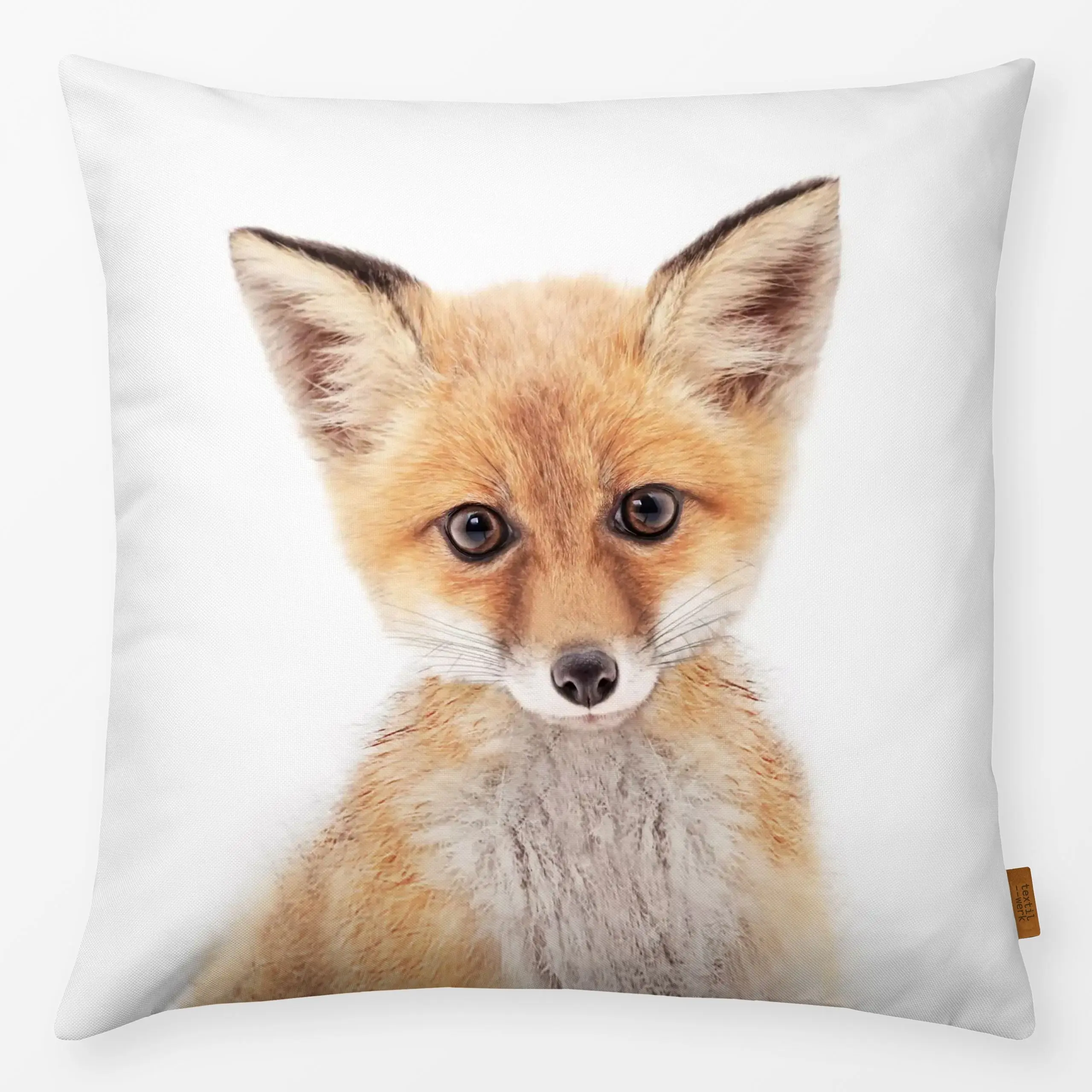 Kissen Baby Fox - Kinderzimmer & Motive für Kinder, Tiere - von „Sisi and Seb"; Kissen, Fuchs, Tiere, Waldtiere, Baby, cute,...
