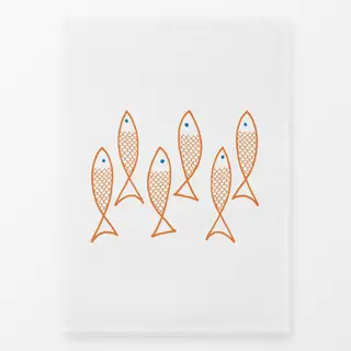 Geschirrtücher Fische orange