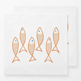 Servietten Fische orange