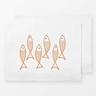 Tischset Fische orange