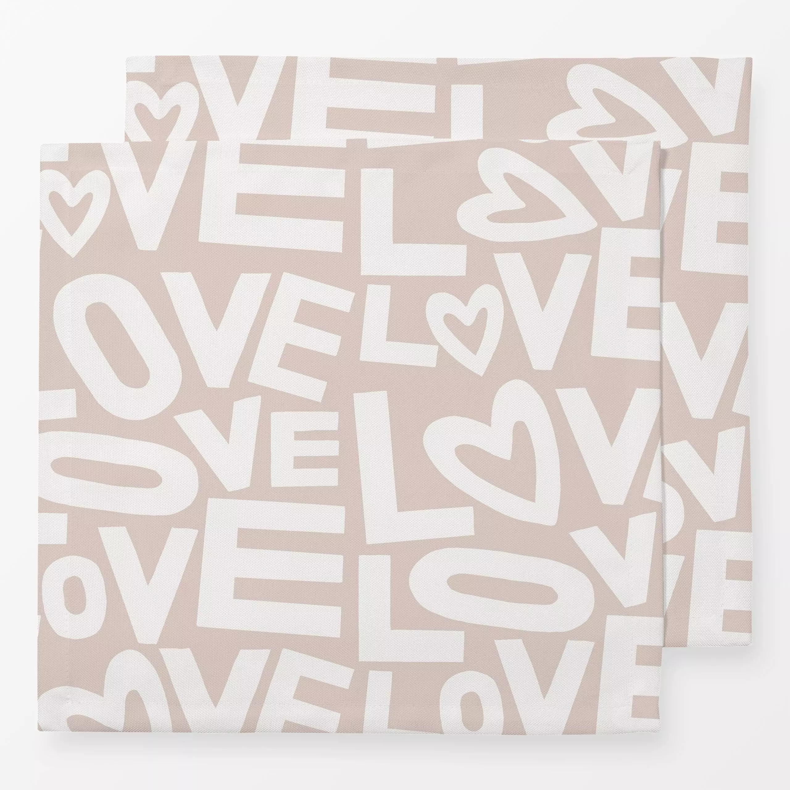 Servietten Love Muster - Liebe, Romantik & Pride, Sprüche & Schriftzüge, Anlässe - von „Studio Kesse"; Love, Herzen, Liebesz...