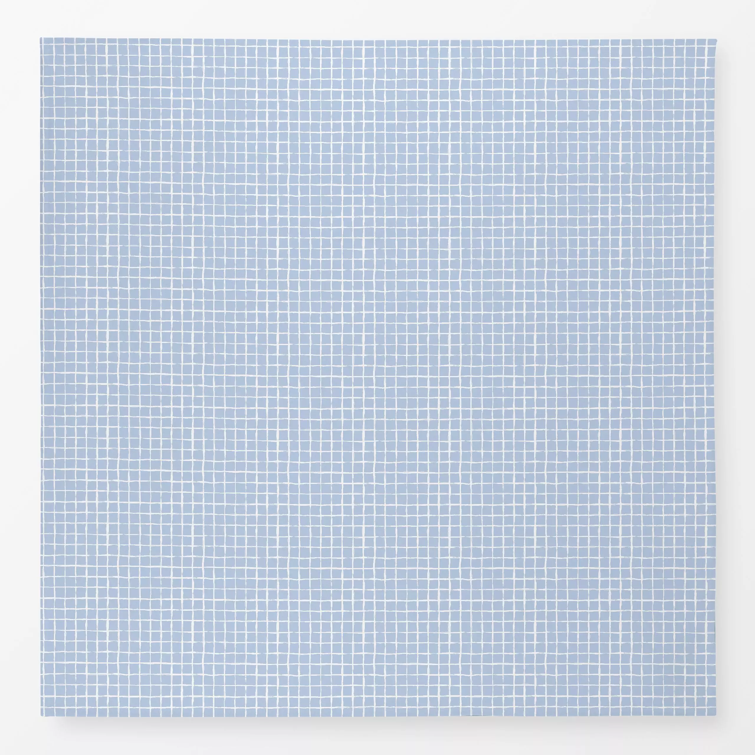 Tischdecke Malerisches Karo Blau - Symbole & Muster - von „Julia Schumacher"; Pinselstrich, kariert, romantisch, handgemalt,...