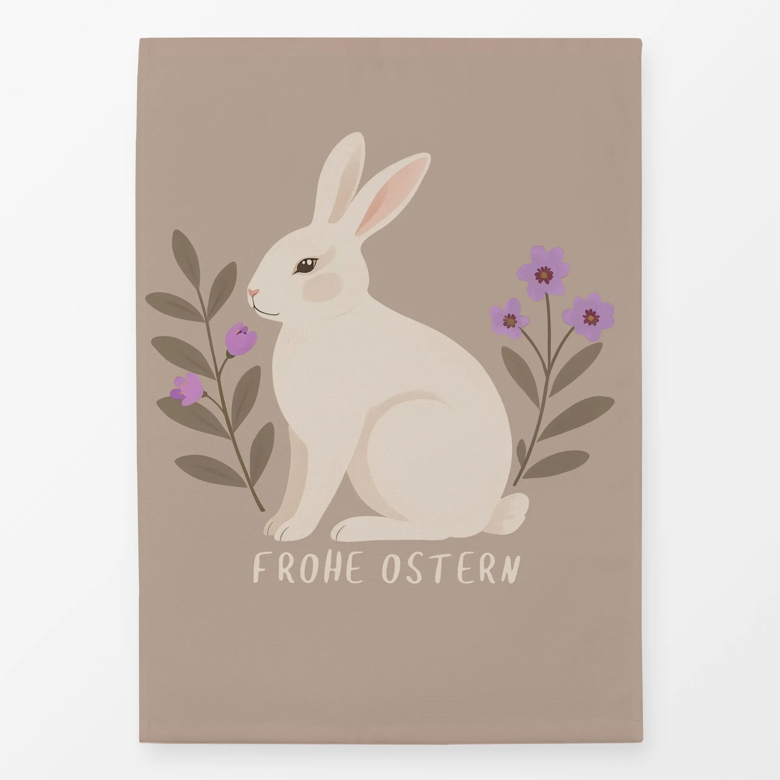 Geschirrtücher Osterhase beige - Frühling, Tiere, Ostern - von „Studio Kesse"