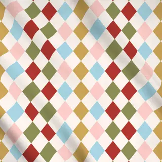 Meterware Diamond Pattern Colorful