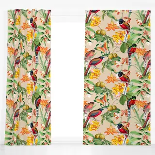 Dekovorhang Tropischer Dschungel Sommer