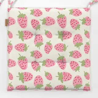 Sitzkissen Erdbeeren rosa