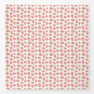 Tischdecke Erdbeeren rosa