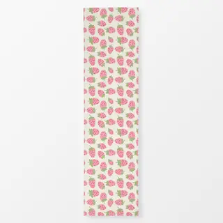 Tischläufer Erdbeeren rosa