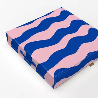 Bodenkissen Sweet Stripes Blue Pink