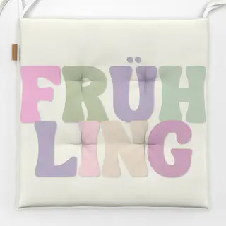 Sitzkissen Frühling PastelVibes Spruch
