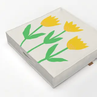 Bodenkissen Frühlingsblumen gelb