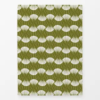 Geschirrtücher Abstract Shell allover grün