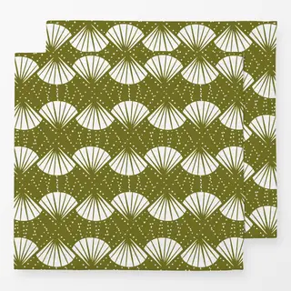 Servietten Abstract Shell allover grün