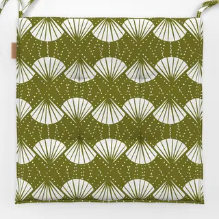 Sitzkissen Abstract Shell allover grün