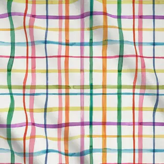 Meterware Color Grid Plaids Watercolor