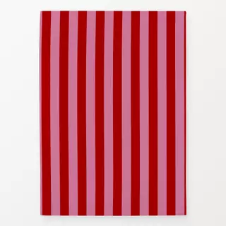 Geschirrtücher Pink Dunkelrot Streifen