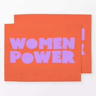 Tischset Womenpower orange