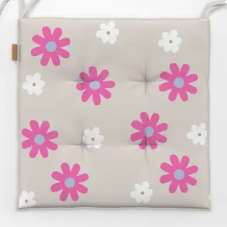 Sitzkissen Blumenwiese Pink