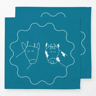 Servietten Bergsommer Kuh-Patches balu