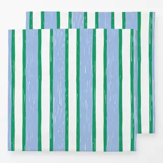 Servietten Sketched Stripes Green