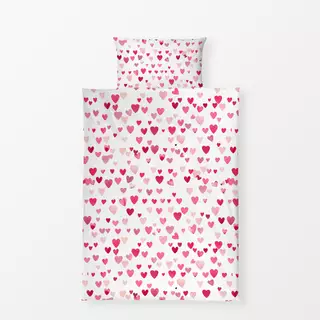 Bettwäsche Valentin Herzen Romantik Red