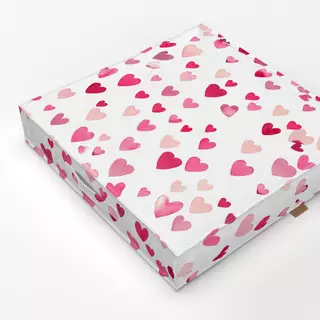 Bodenkissen Valentin Herzen Romantik Red
