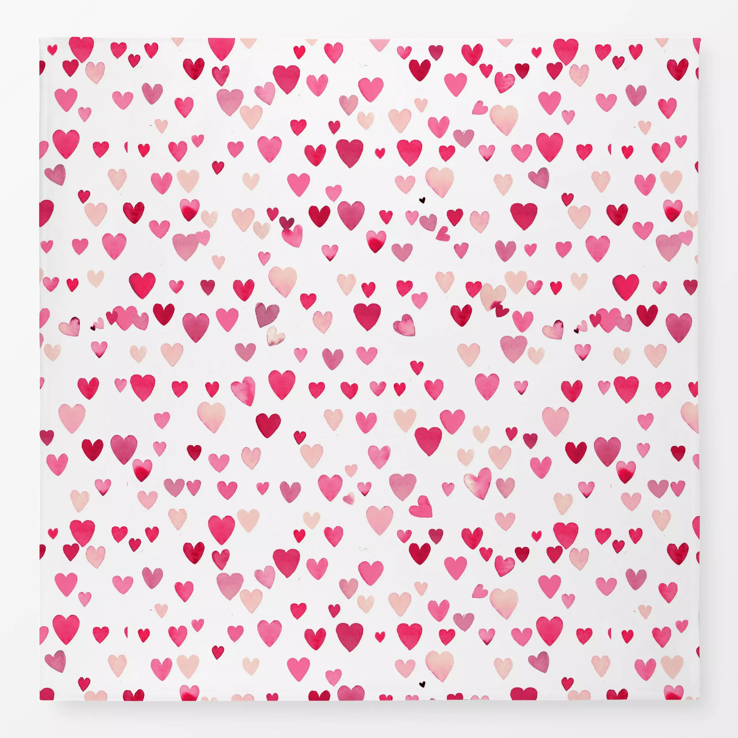 Tischdecke Valentin Herzen Romantik Red, gemustert, von Ninola Design