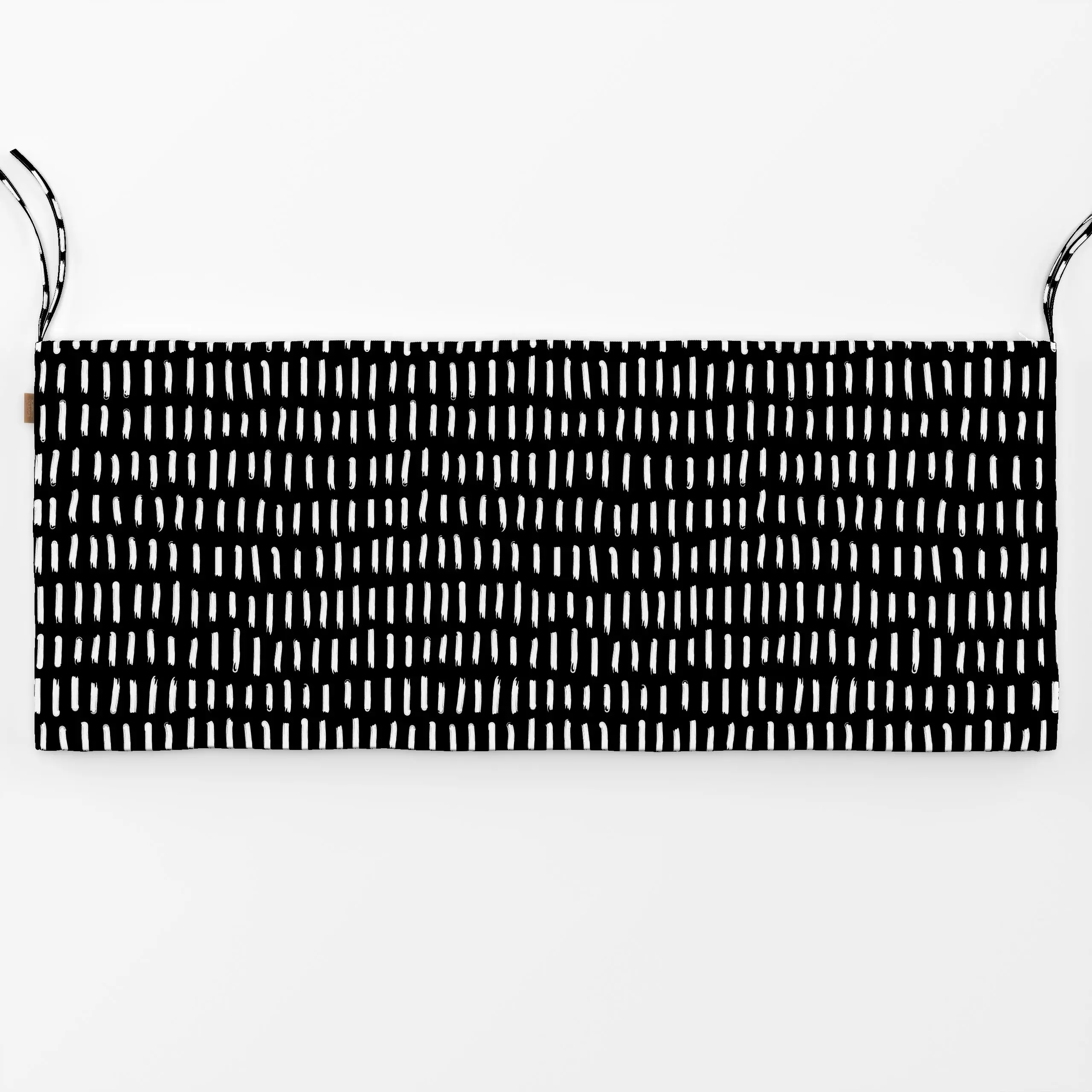 Bankauflage Black&White: Striche 3 - Symbole & Muster - von „Heyduda"; Muster, schwarz, Linien, Streifen, Striche, blackandw...
