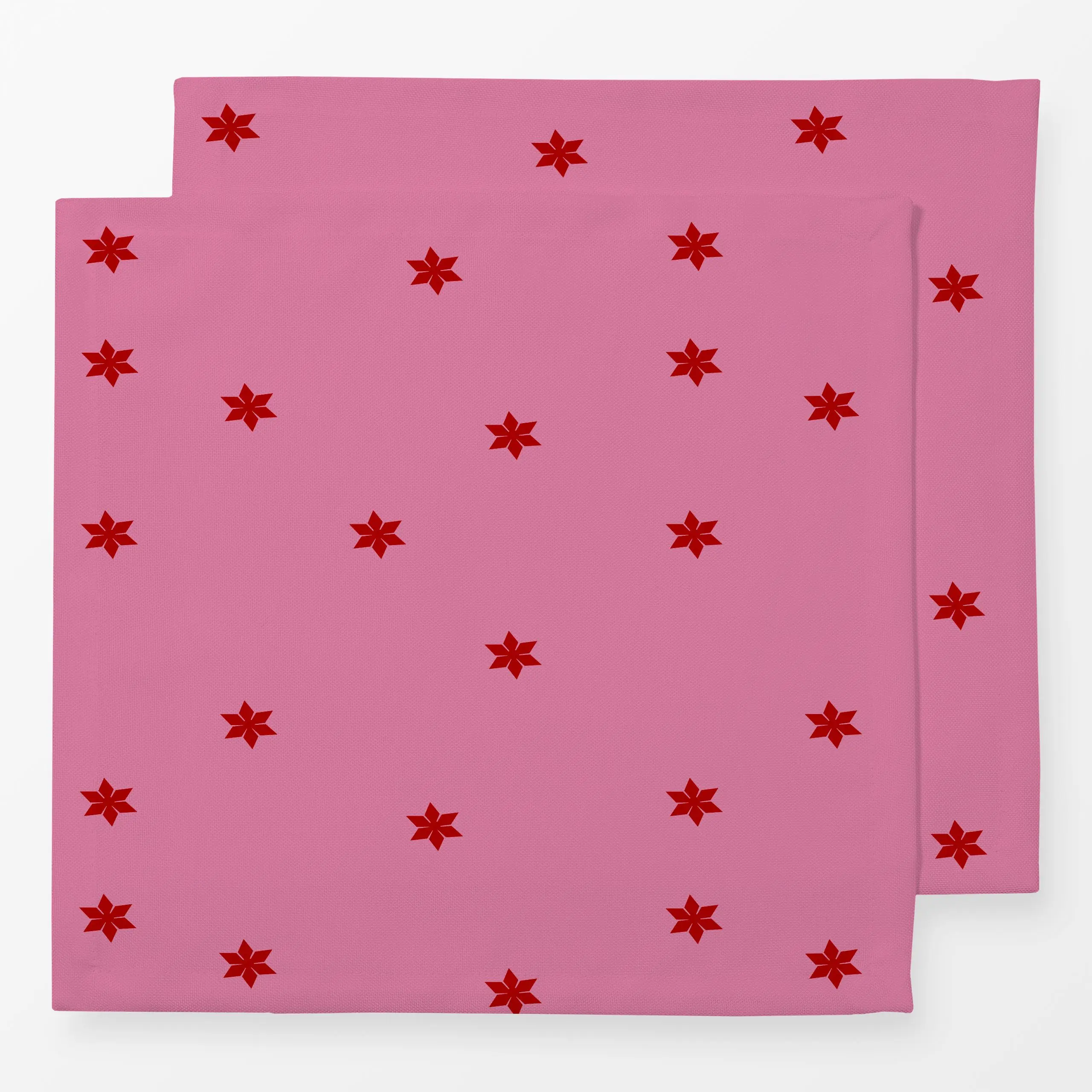 Servietten Sternenmuster Pink Rote Sterne - Weihnachten, Winter, Symbole & Muster - von „Alisa Knöß"; Weihnachtsdeko, winter...