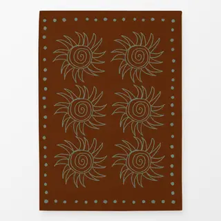 Geschirrtücher Spanish Swirl Sun Burgundy