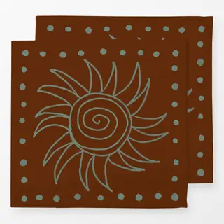 Servietten Spanish Swirl Sun Burgundy