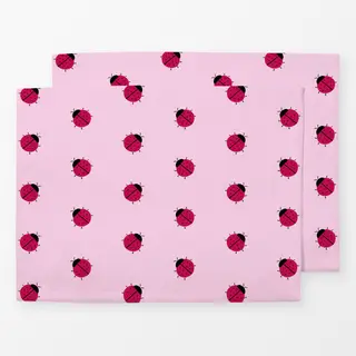 Tischset Marienkäfer Party  Pink