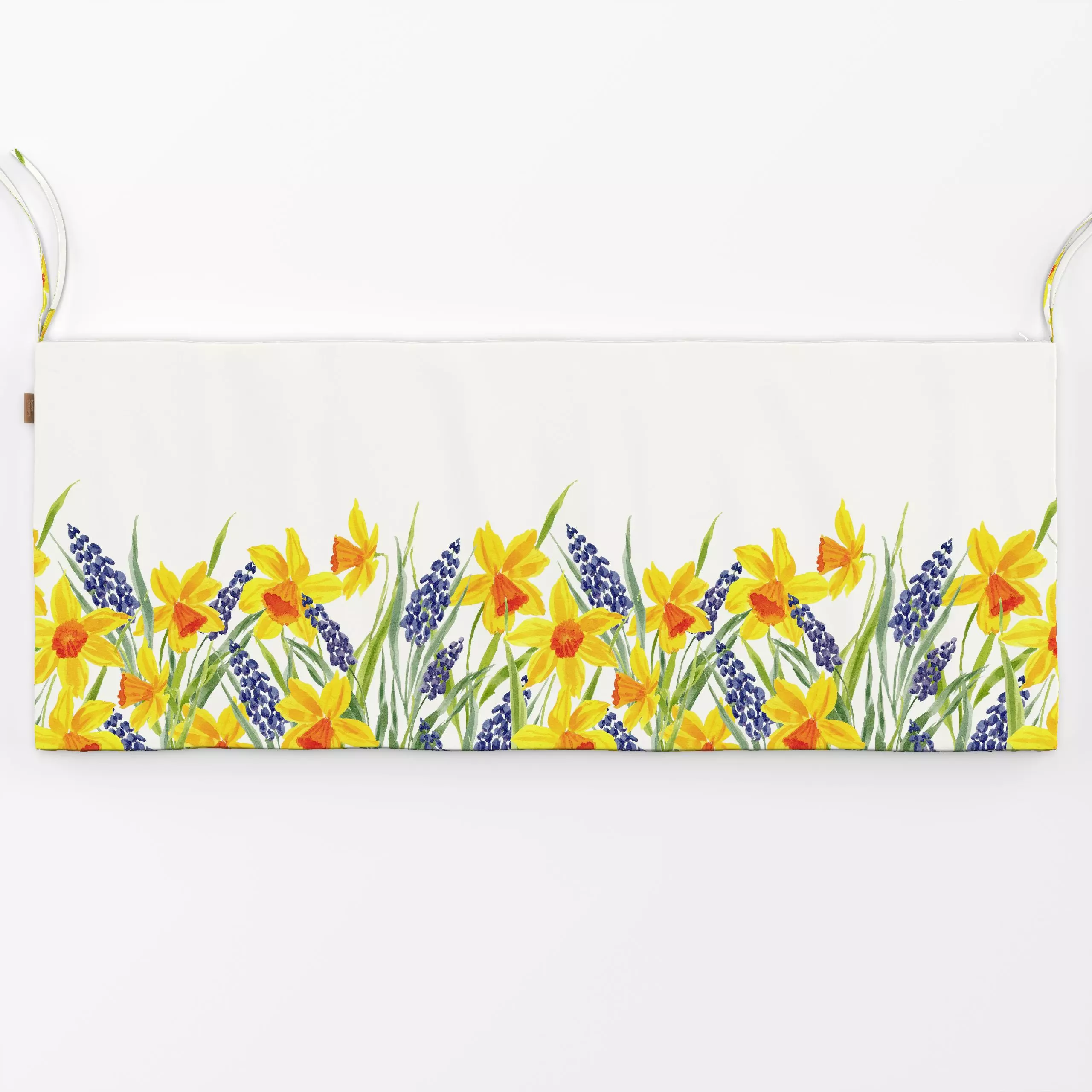 Bankauflage Blumenduft Osterglocken - Blumen & Florales, Frühling, Ostern - von „youdesignme"; Ostern, Fruehling, Blumenwies...