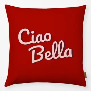 Kissen Ciao Bella rot