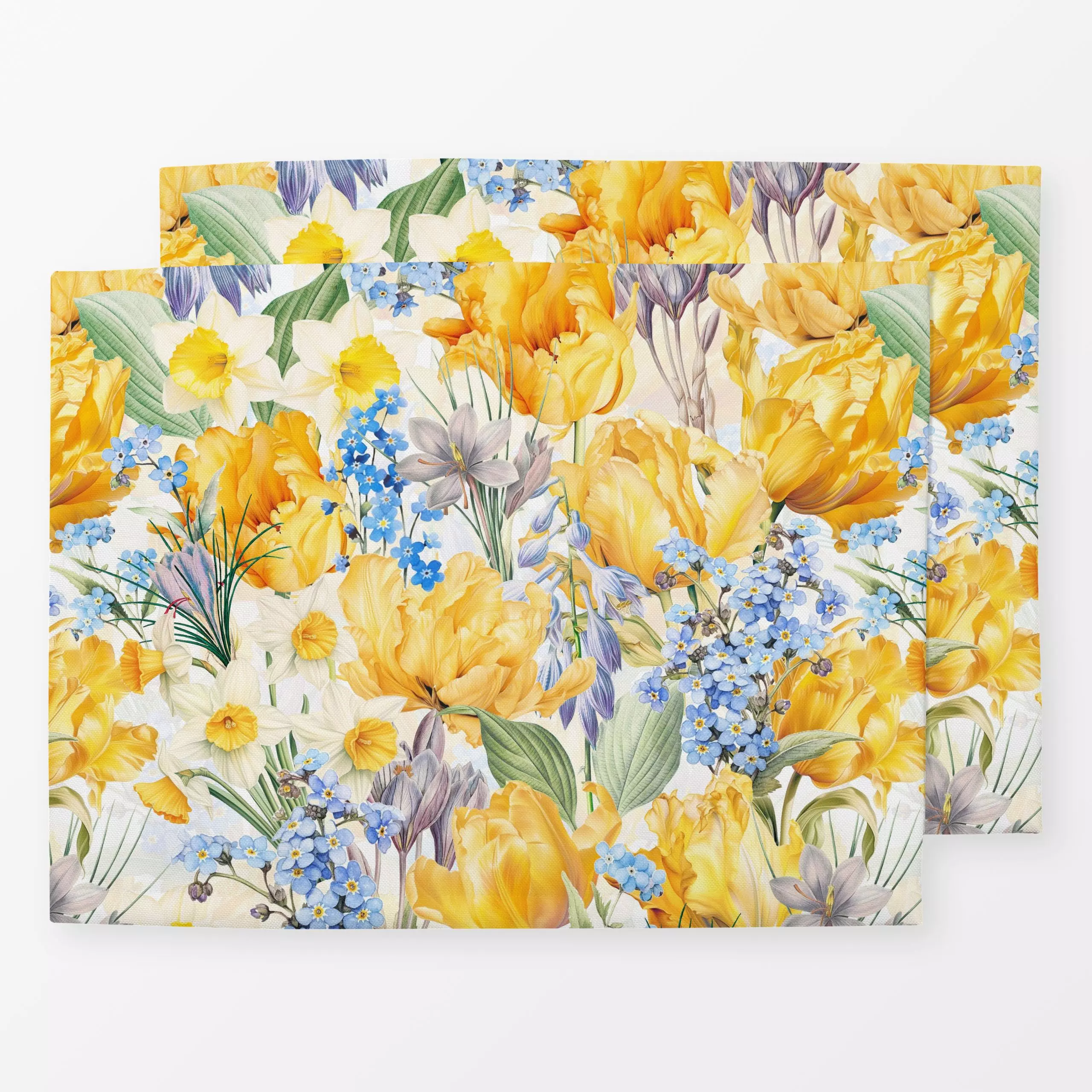 Tischset Gelbe Tulpen Wiese, Blumen, von Uta Naumann