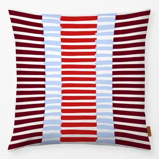 Kissen Himmelblau Streifenmix