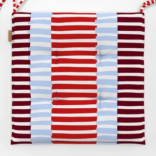 Sitzkissen Himmelblau Streifenmix