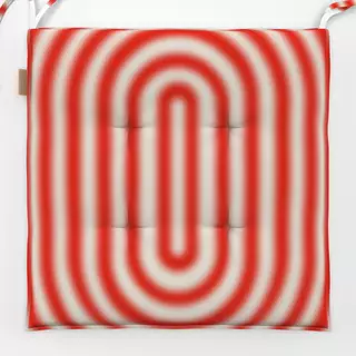 Sitzkissen Gradient Circles Red Beige