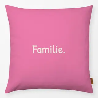Kissen Familie pink