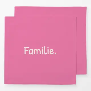 Servietten Familie pink