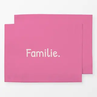 Tischset Familie pink