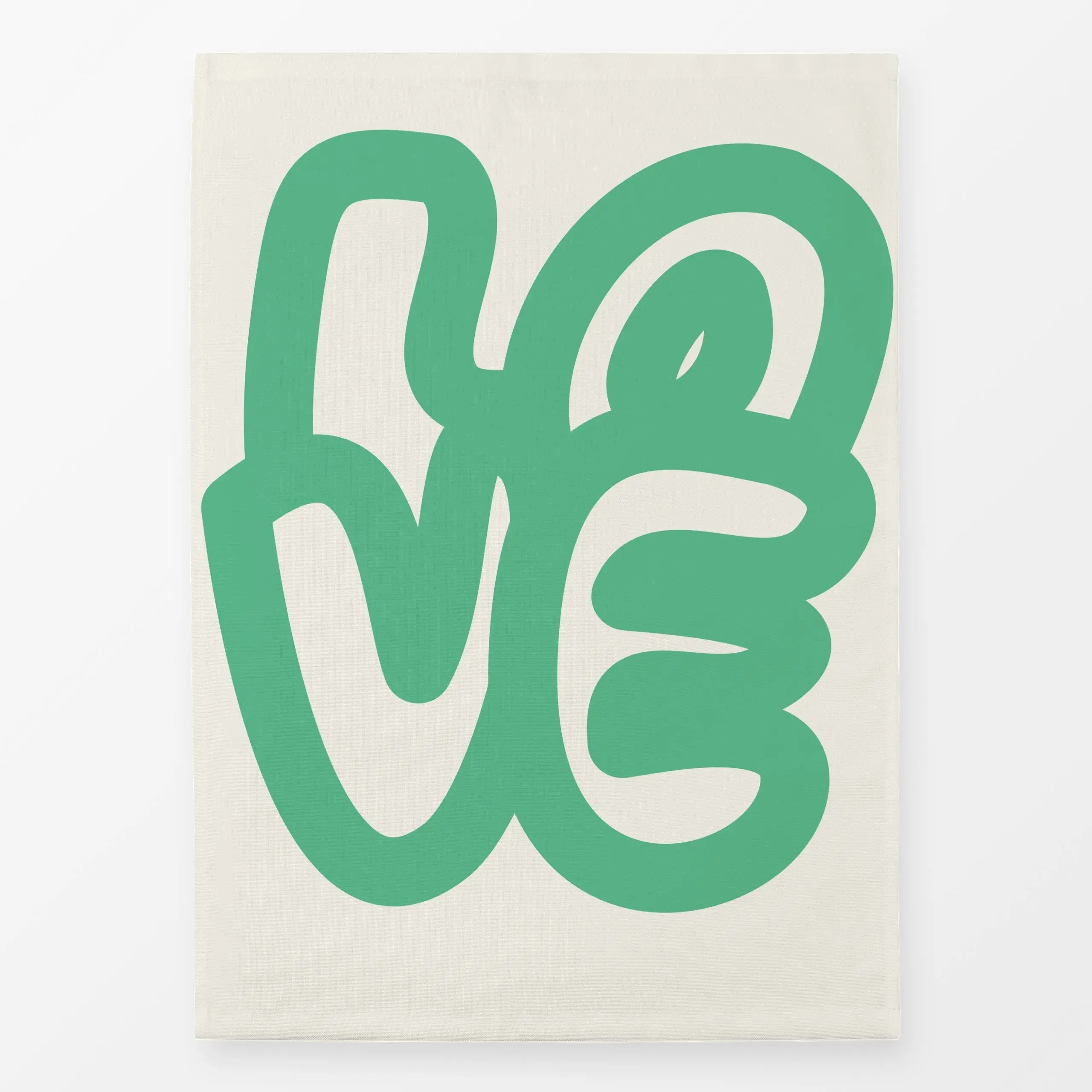 Geschirrtücher Love Magic - grün - Frühling, Liebe, Romantik & Pride, Sprüche & Schriftzüge - von „Heyduda"; Love, Ostern, L...